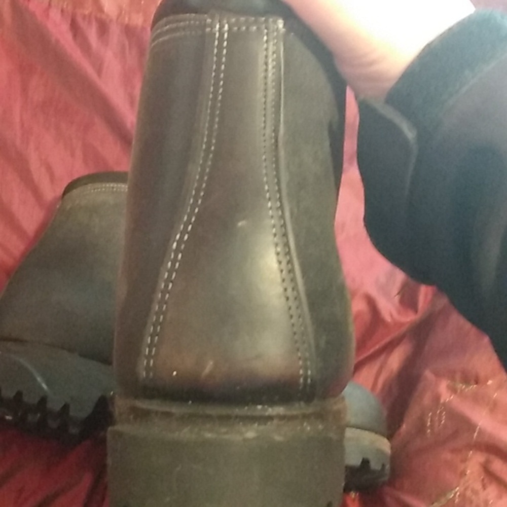 Rare Vintage Bally Black Leather Lace Up Combat Boots Size 6 - Picture 14 of 16